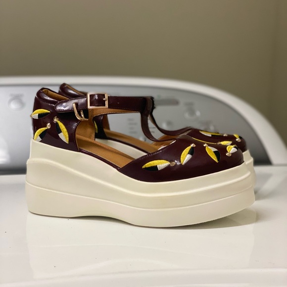 NWOT Women’s platform shoes with beautiful stitched patterns - US7.5 / EU38 - Picture 2 of 12
